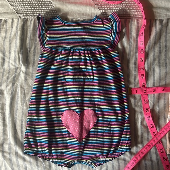 Carters MultiStriped Snap up Romper - Picture 3 of 6